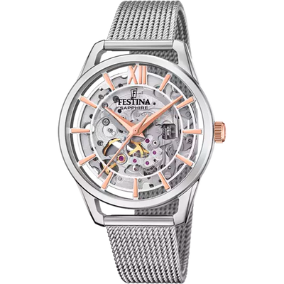 Festina 银色表盘不锈钢表带女士手表 F20627/1