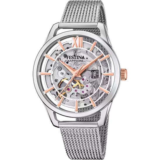 Festina 银色表盘不锈钢表带女士手表 F20627/1