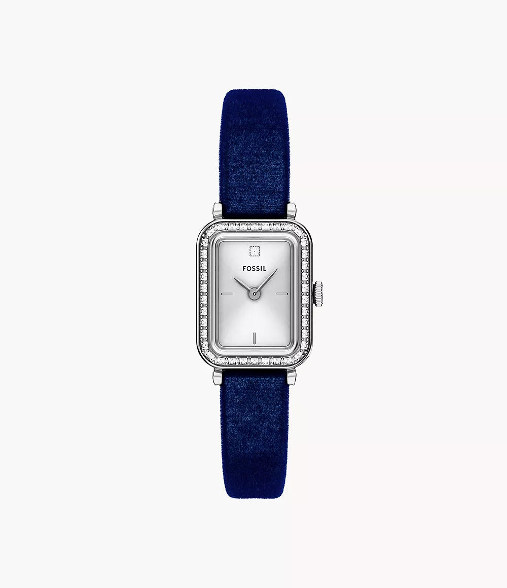 Fossil Raquel Two Hand Blue Velvet Watch ES5436
