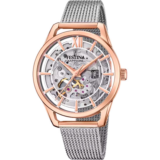 Festina 银色表盘不锈钢表带女士手表 F20628/1