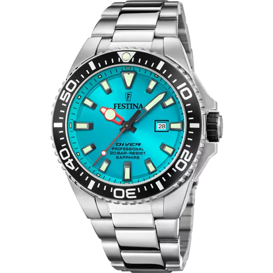 Festina Blue Dial Stainless Steel Bracelet Men's Watch F20663/5