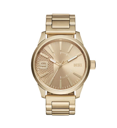 Diesel Rasp Gold Stainless Steel Gold Dial Watch DZ1761