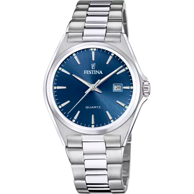 优雅钢带蓝色 Festina 手表 F20552/3 - 精致与实用的融合