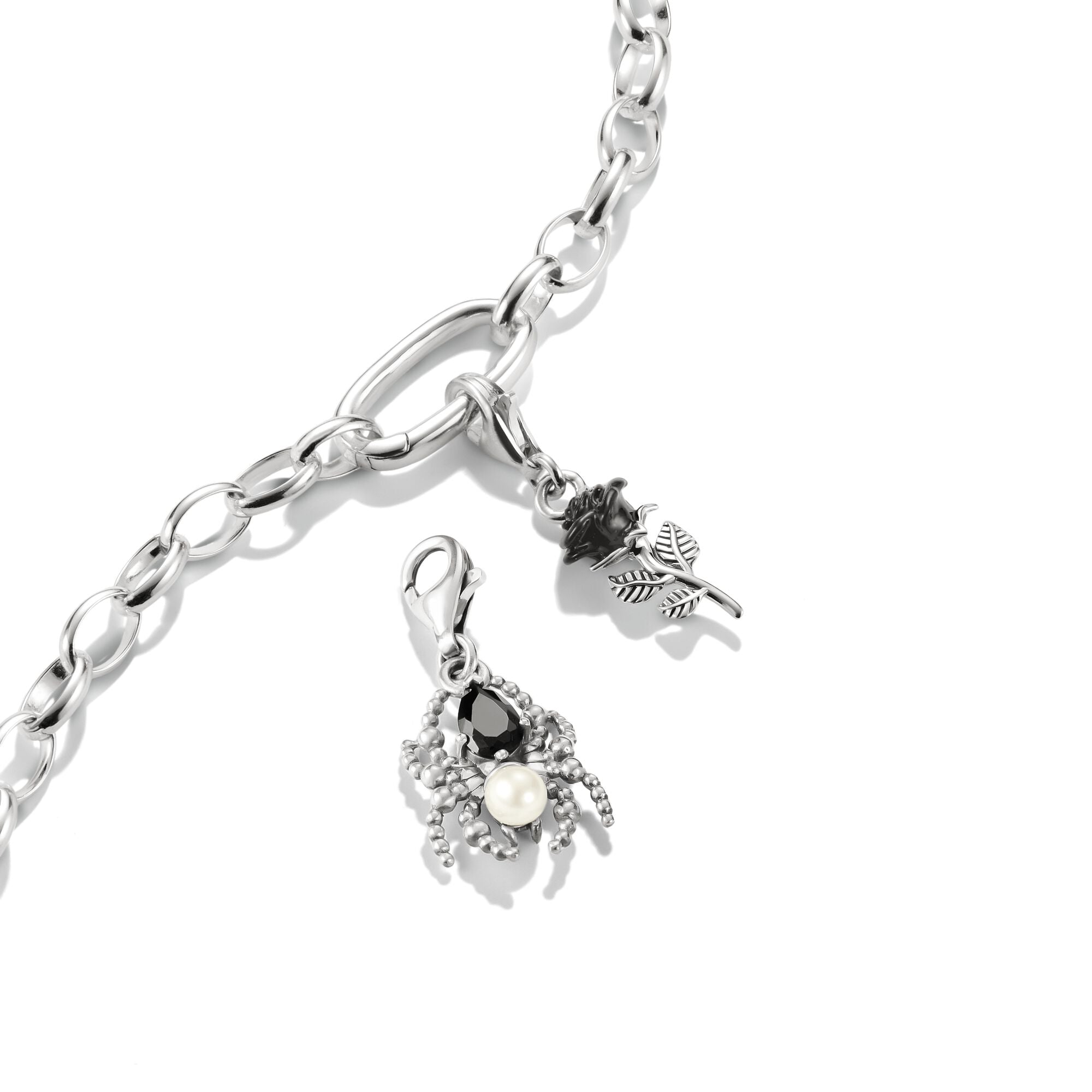 THOMAS SABO Charm Pendant Spider with Pearl