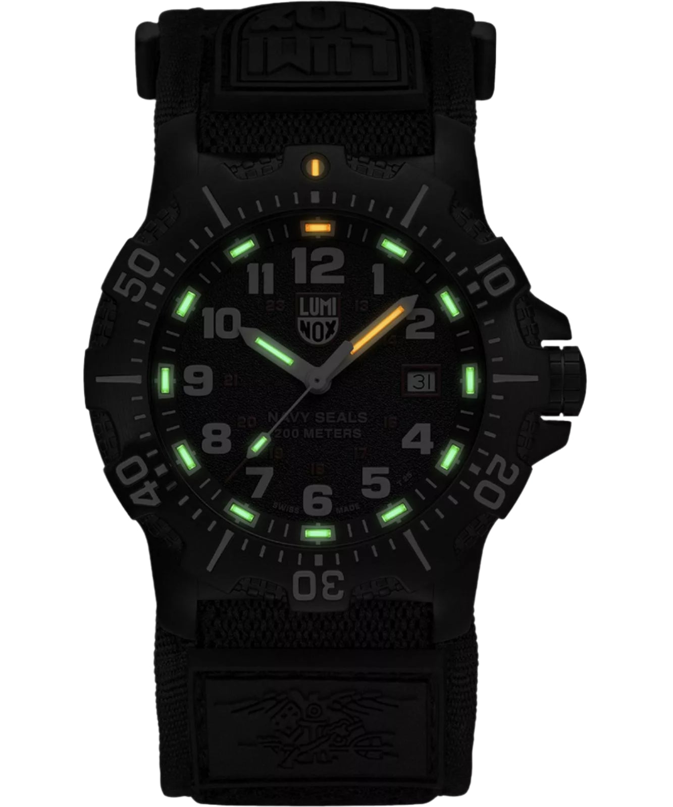 Luminox Navy Seal Black Dial Rubber Band Watch XS.4231.SET