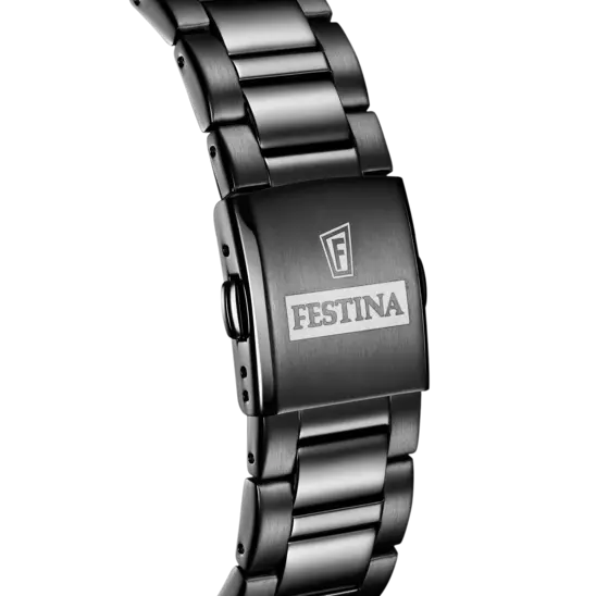 Festina Black Dial Stainless Steel Strap Men's Watch F20578/1