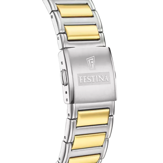 Festina 蓝色表盘不锈钢表带男士手表 F20637/6