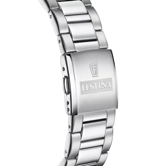 Festina Black Dial Stainless Steel Strap Men's Watch F20575/3