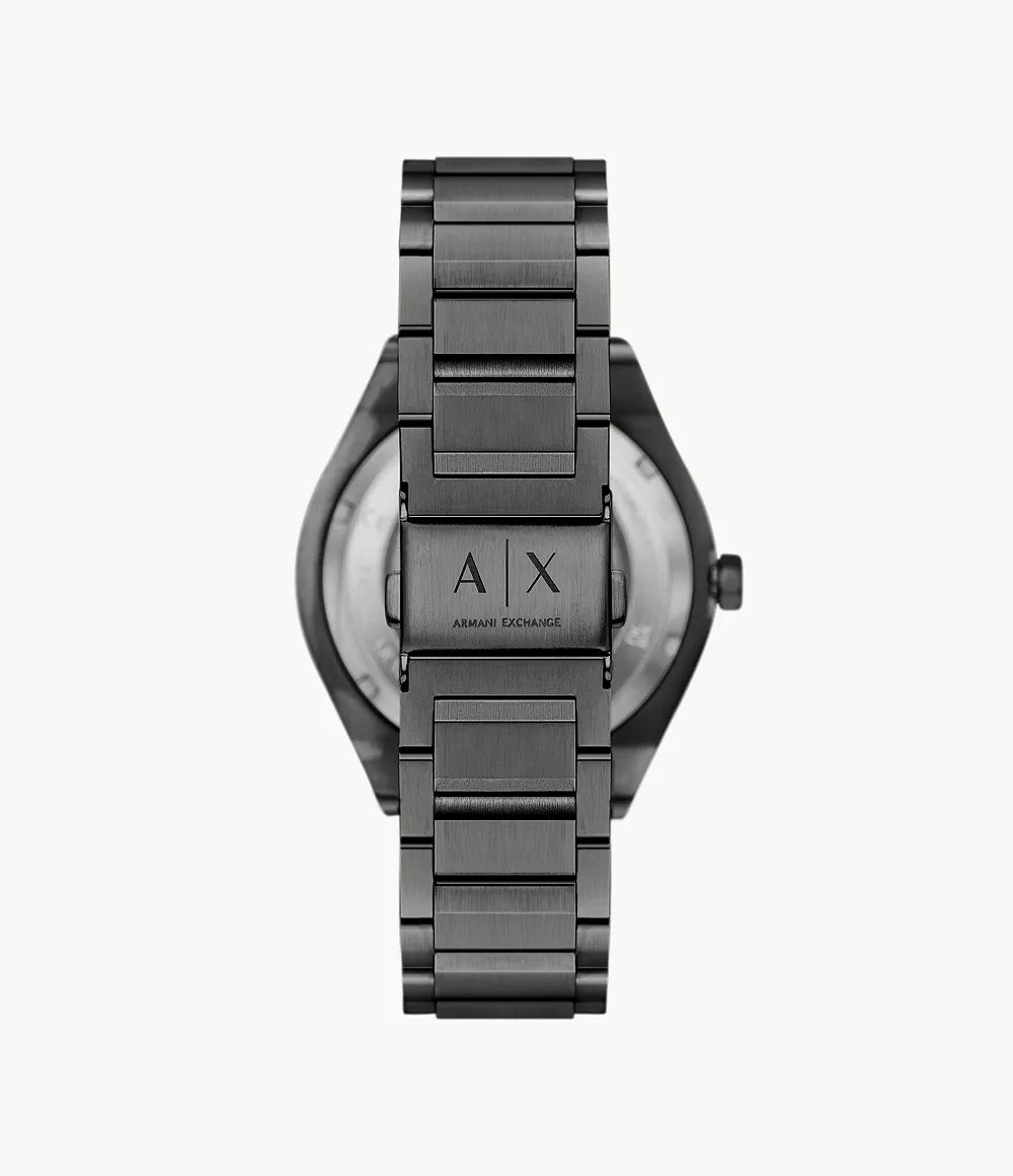 Armani Exchange Sync Automatic Gunmetal Stainless Steel Watch AX4195