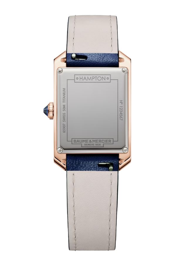 Baume & Mercier Hampton Pink Gold Titanium Quartz Watch M0A10674