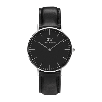 Daniel Wellington 经典 36 毫米谢菲尔德黑色手表 DW00100145