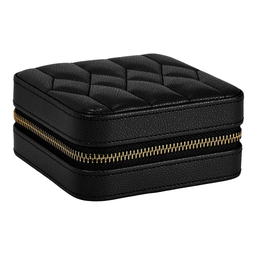 Wolf Lauren Zip Travel Case in black recycled vegan leather — view 6