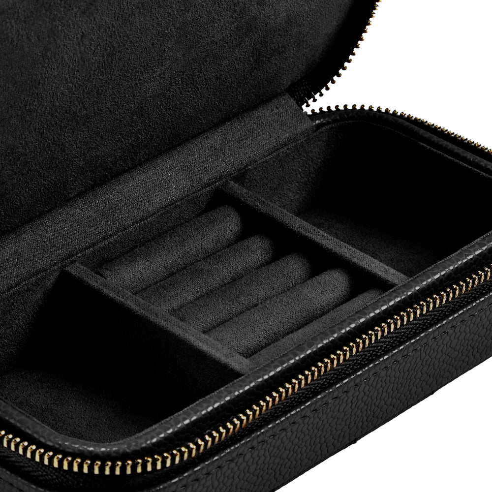Wolf Lauren Medium Jewellery Box in black recycled vegan leather — view 8