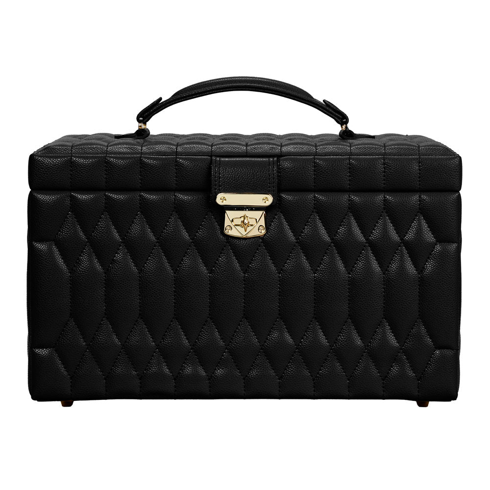 Wolf Lauren Large Jewellery Box in black recycled vegan leather — view 2