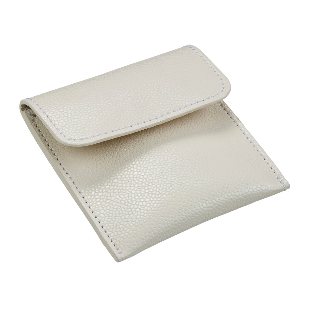 Wolf Lauren Large Jewellery Box in ivory recycled vegan leather — view 9