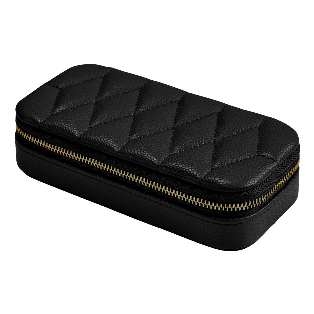 Wolf Lauren Extra Large Jewellery Box in black recycled vegan leather — view 6