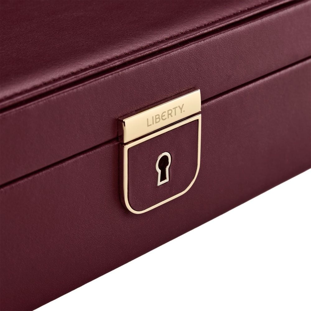 Wolf Liberty Medium Jewelry Box Burgundy 381127