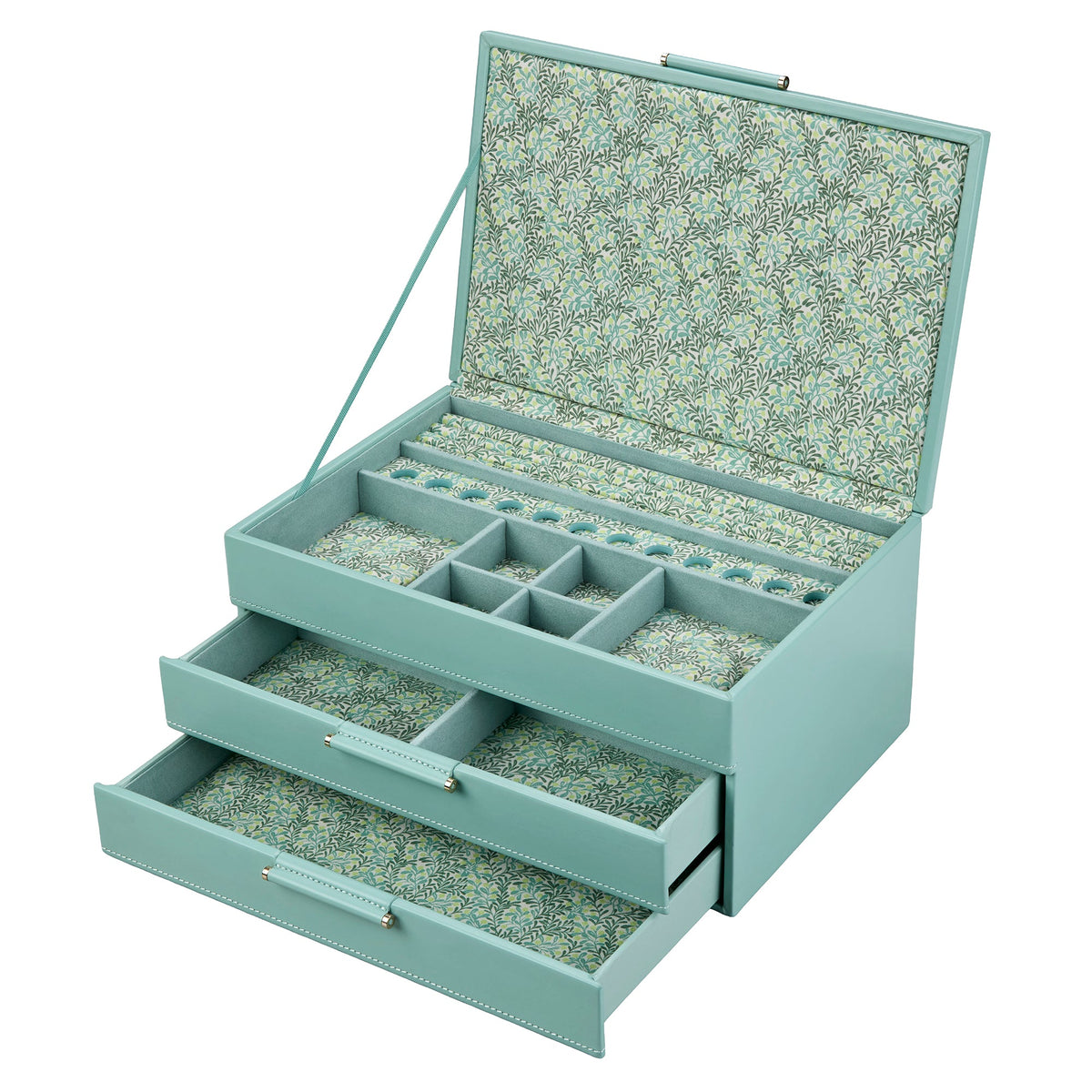 Wolf Sophia Jewellery Box with Drawers Jade Fruit Botanical