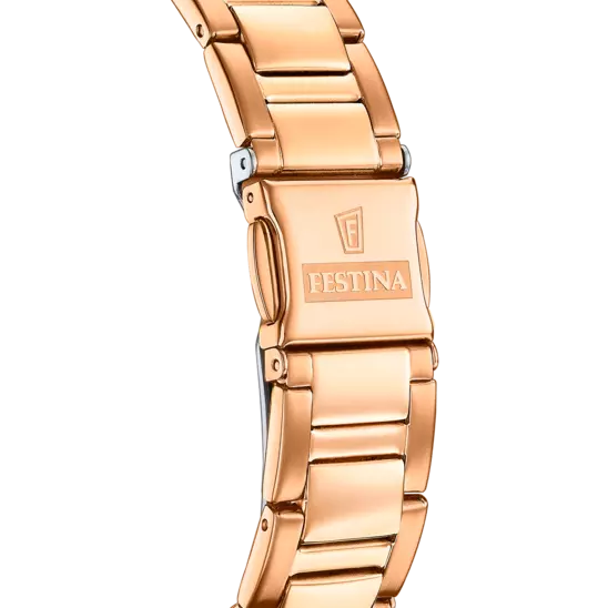 Festina 彩虹黑色表盘不锈钢表带女士手表 F20639/3