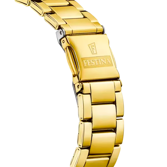Festina 女士优雅实用绿色表盘手表，配 316L 不锈钢表带 F20640/4
