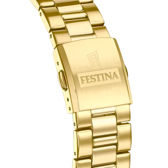Elegant Festina F20555/4 Men's Classic Watch with Stainless Steel Strap and Blue Dial