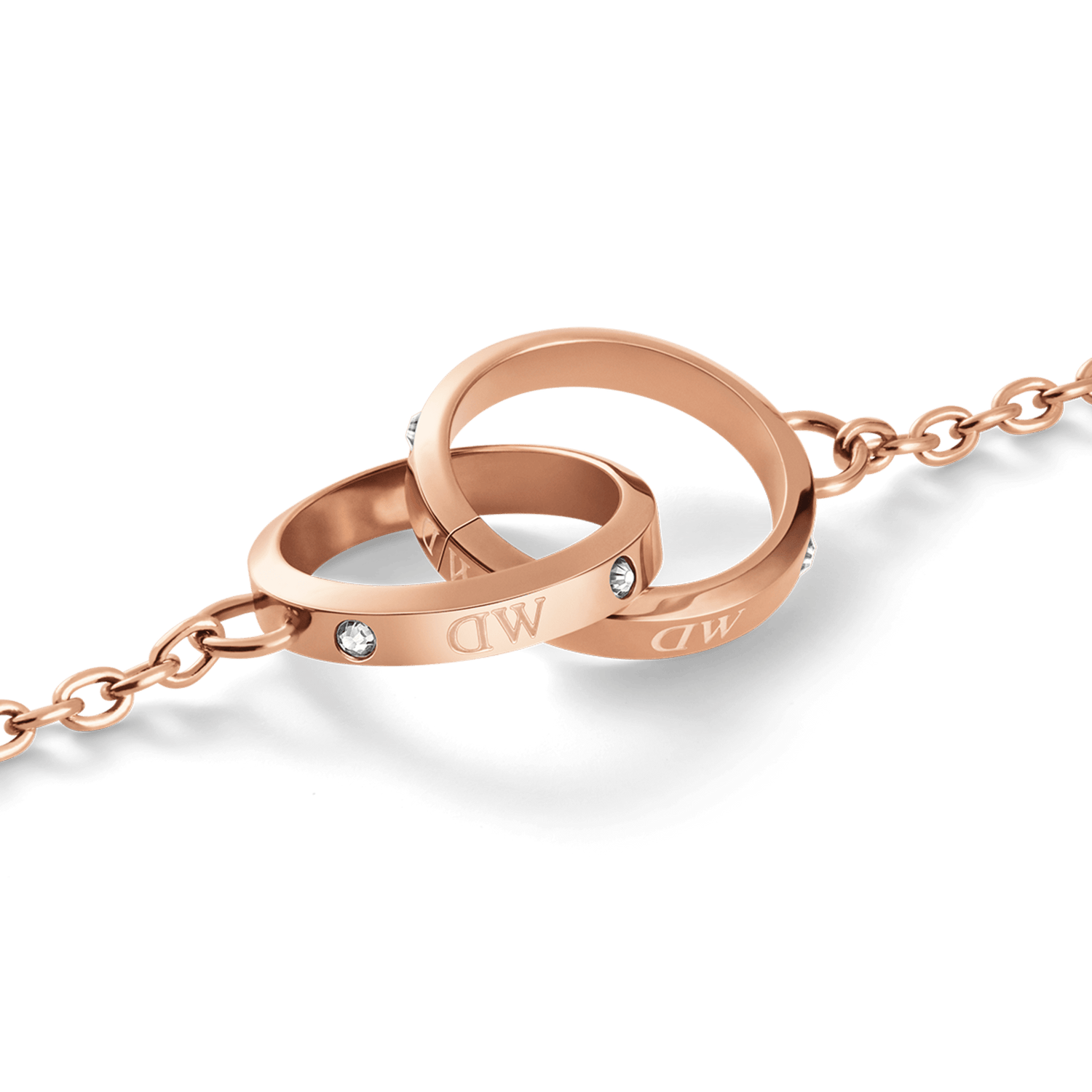 Classic Lumine Unity Rose Gold Necklace DW00400352