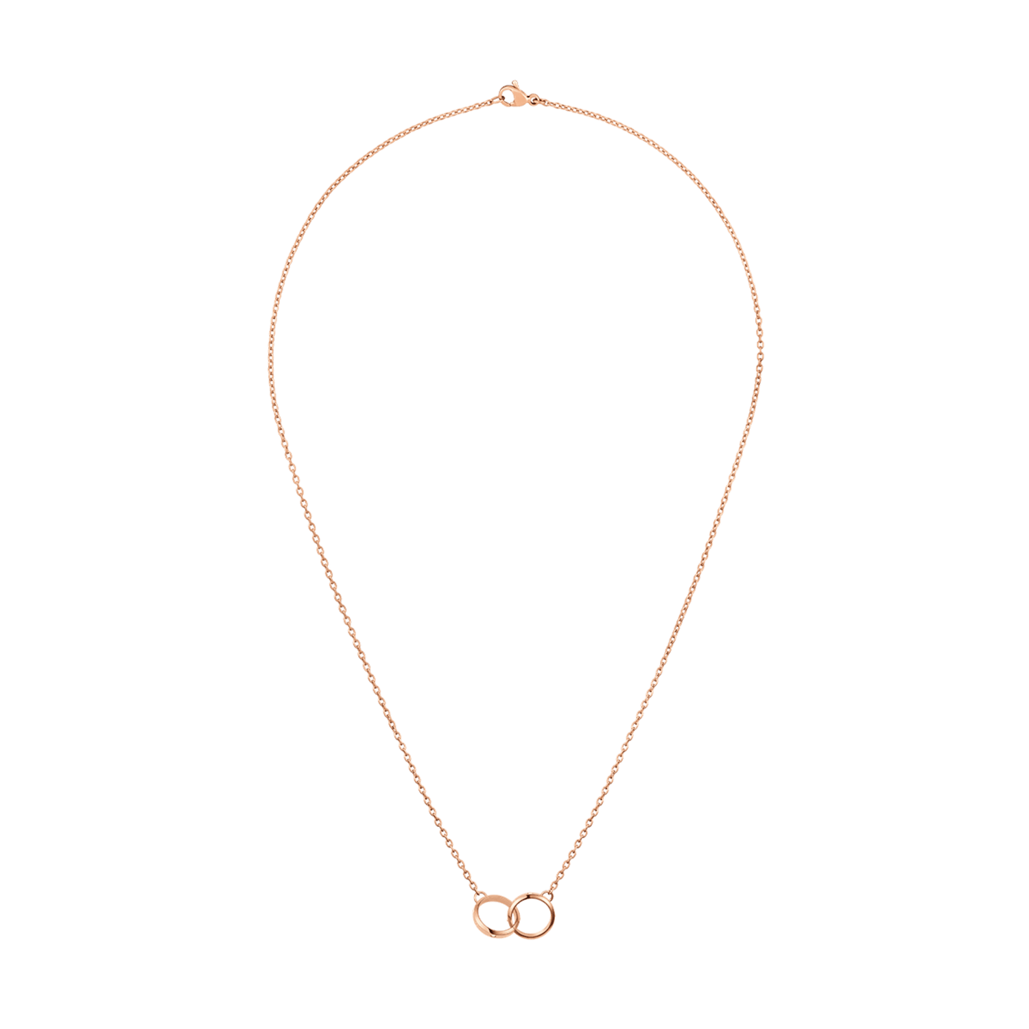 Classic Lumine Unity Rose Gold Necklace DW00400352