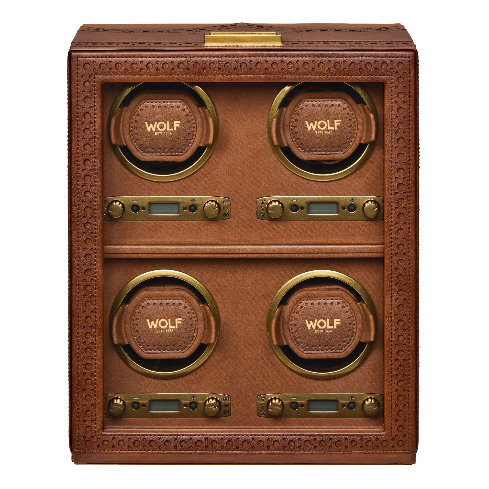WOLF Brogue 4 Piece Watch Winder