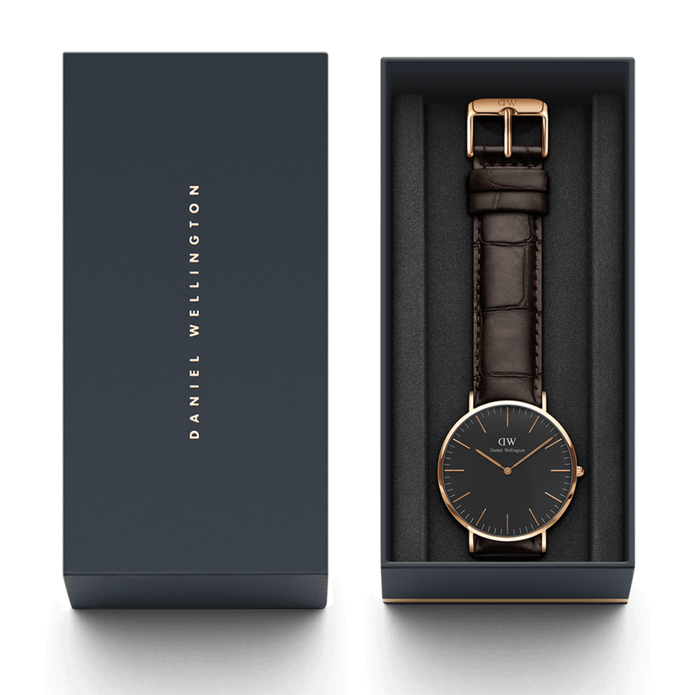 Daniel Wellington Classic 40mm York Black Dial Watch DW00100128 Watch Direct
