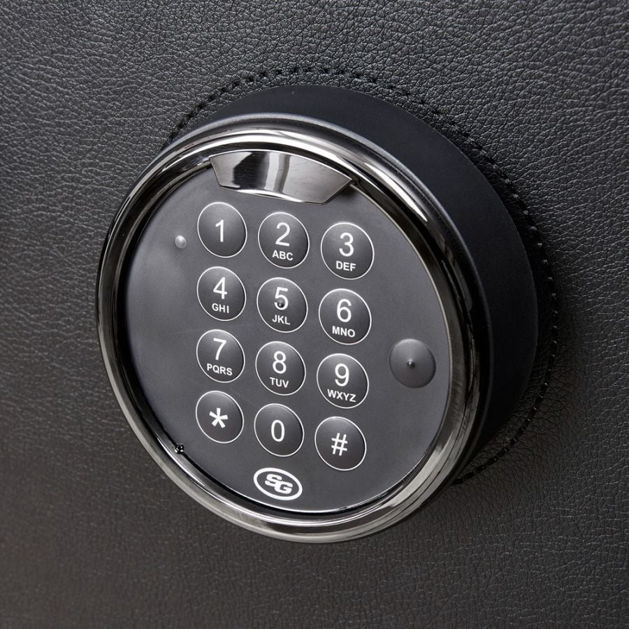 WOLF Athos 20 Piece Watch Winder and Jewellery Safe Black