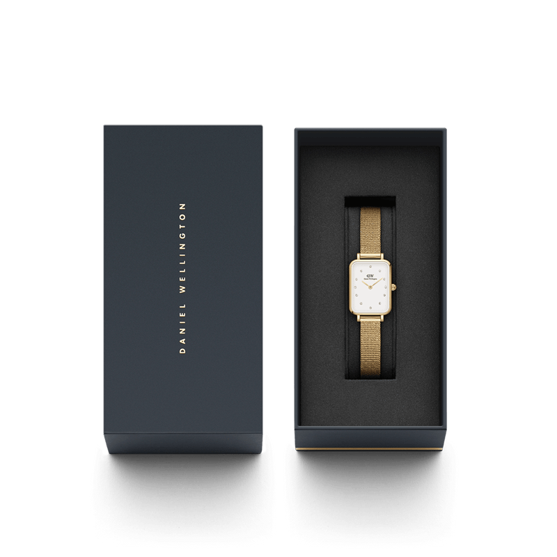 Daniel Wellington Quadro 20X26mm 压金 Lumine 白色手表 DW00100599