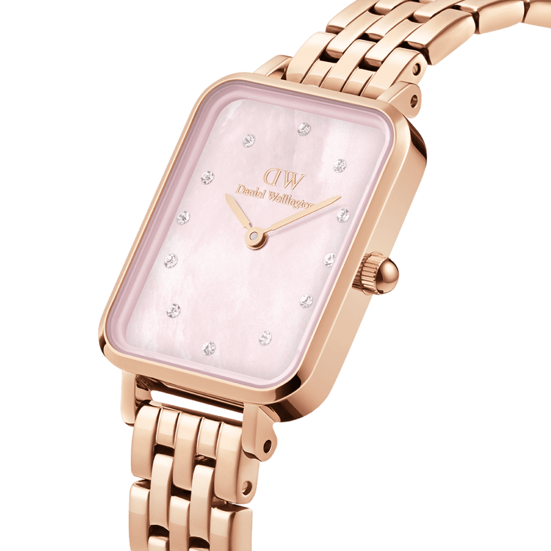 Daniel Wellington Quadro Lumine 5-Link Melrose 20X26 手表 DW00100621