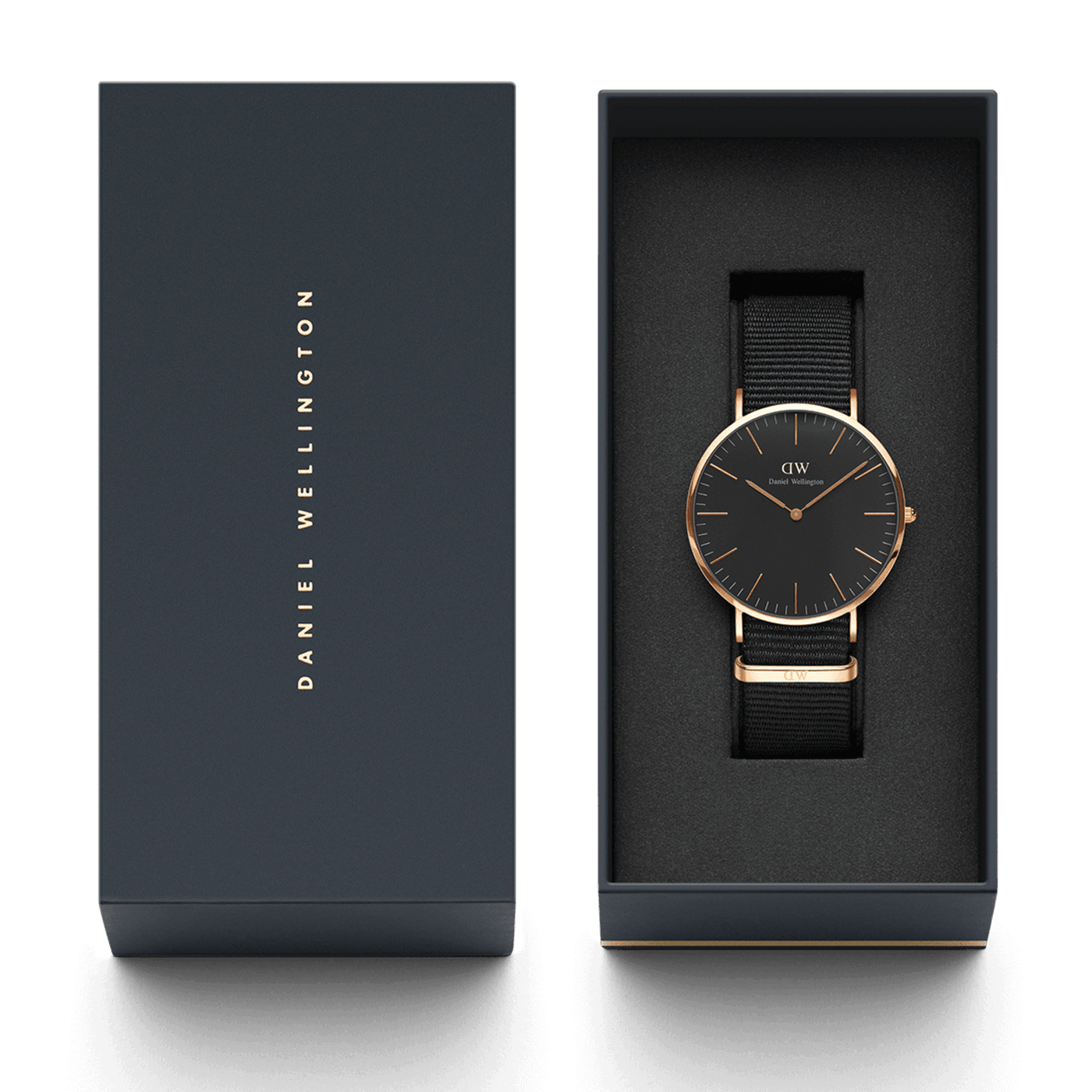 Daniel Wellington Classic 40mm Cornwall Men s Black Watch DW00100148 Watch Direct