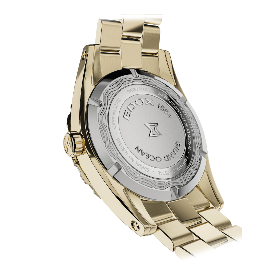 Edox Grand Ocean Green Dial 42mm Watch 5310237JMVID