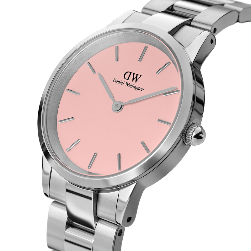 Daniel Wellington Iconic Link 32mm Pink Dial Watch DW00100535