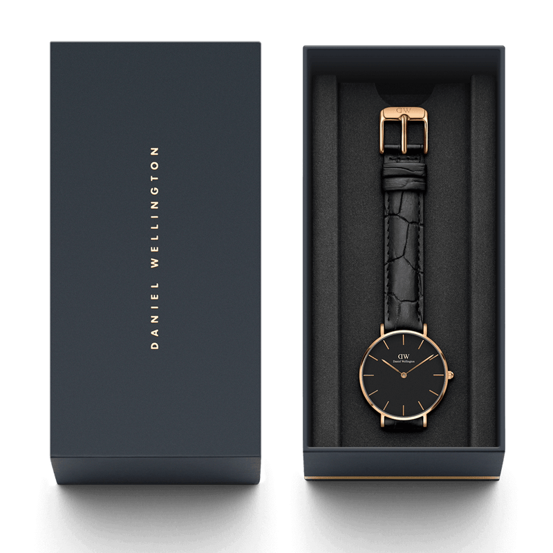 Daniel Wellington Petite 28mm Reading Black Dial Watch DW00100223