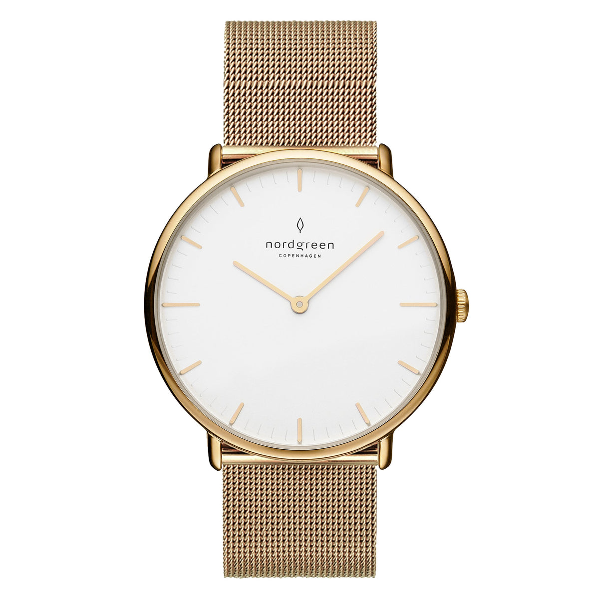 Nordgreen Native 32mm Gold Mesh Watch
