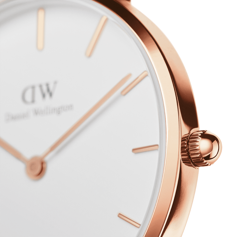 Daniel Wellington Petite Durham 32 毫米白色表盘腕表 DW00100172