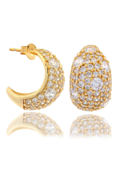 SYDNEY SOIRÉE DOUBLE BAY EARRINGS GOLD