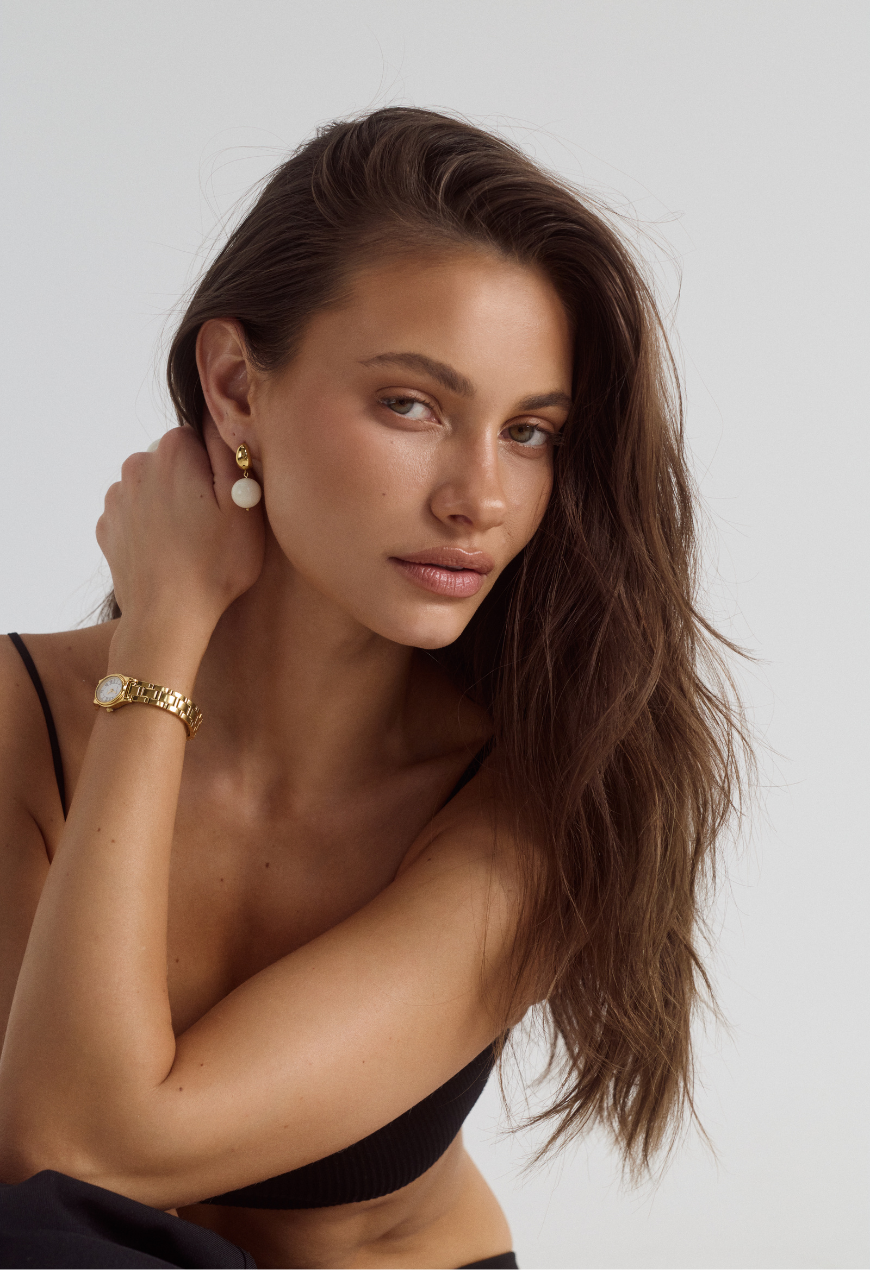Cendré Emmeline White Dial 18K Gold Women's Watch — view 4