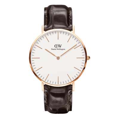 Daniel Wellington 经典 40 毫米 York 白色表盘腕表 DW00100011