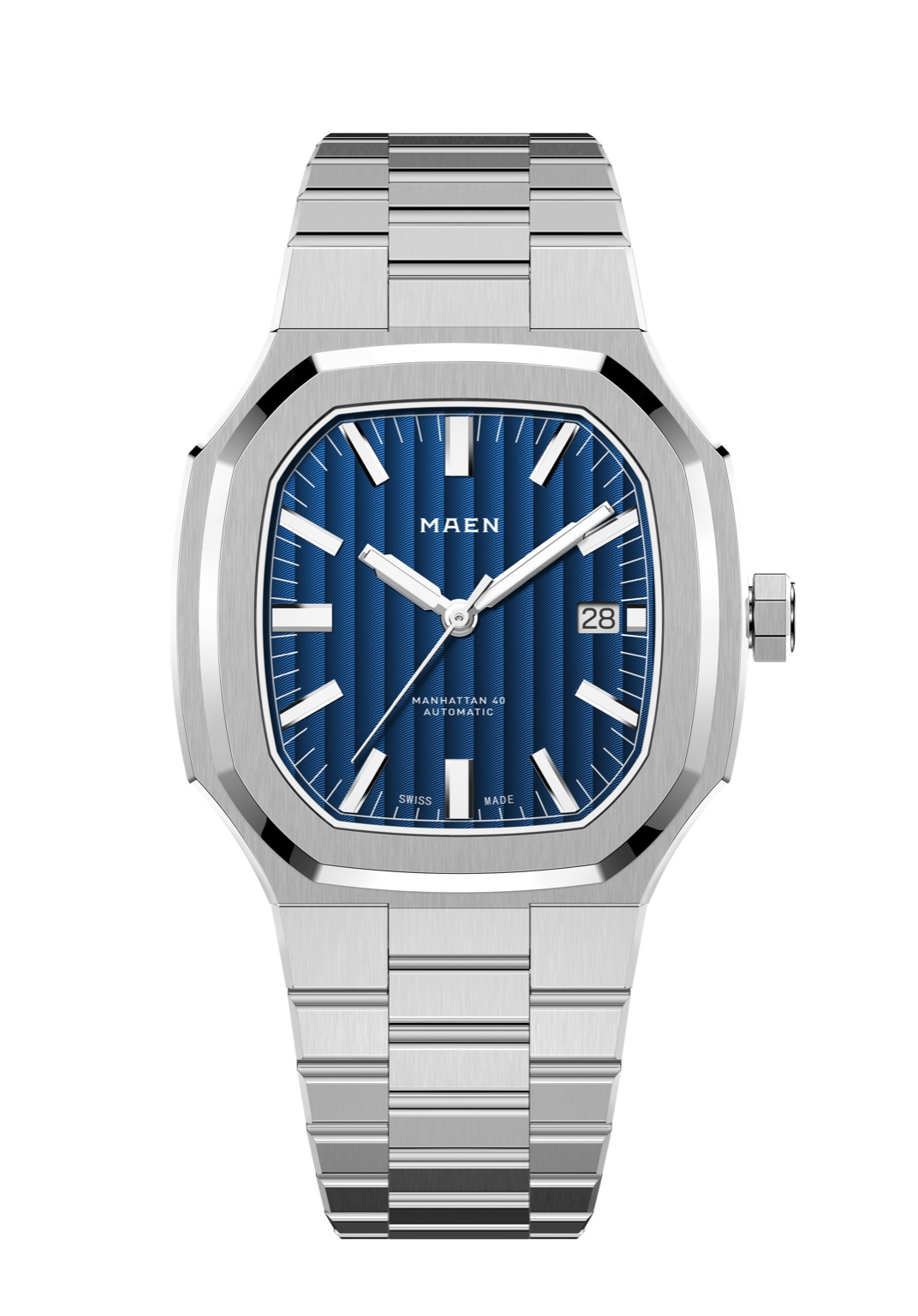 MAEN Manhattan 40 Blue Dial Date Display Automatic Watch M3.1.1