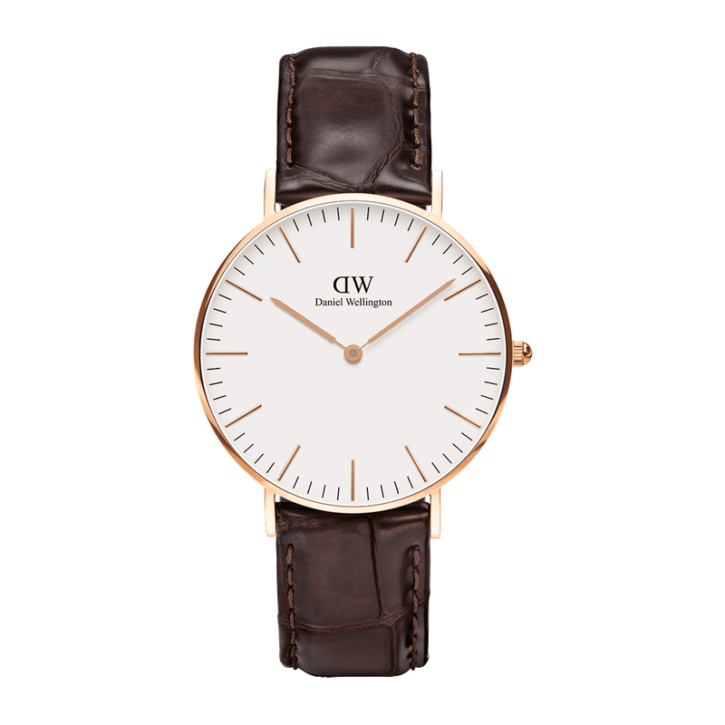 Daniel Wellington 经典 40 毫米 York 白色表盘腕表 DW00100011