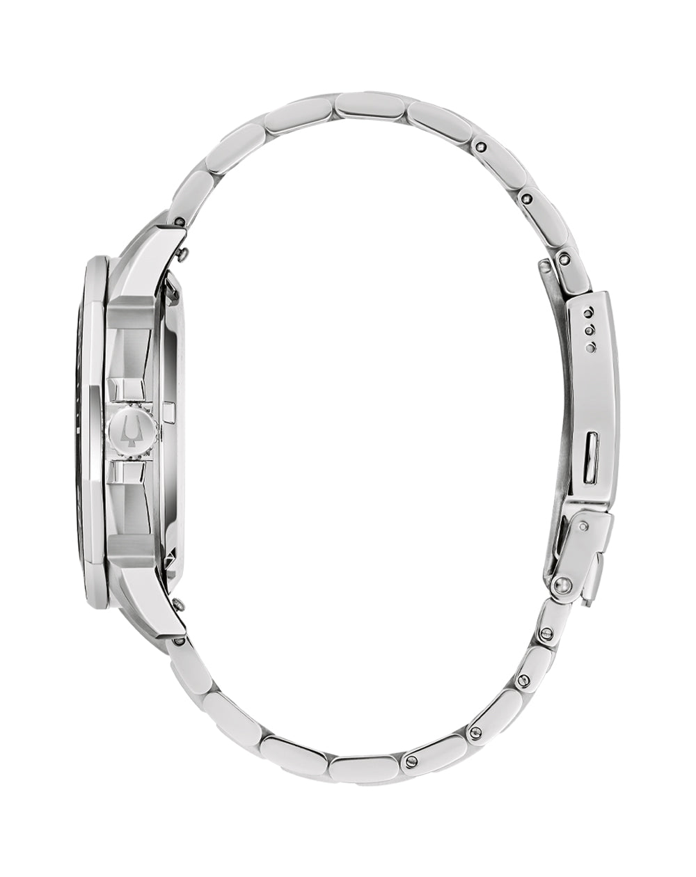 Bulova Marine Star Precisionist White Dial Stainless Steel Sport Watch for Men 96B426
