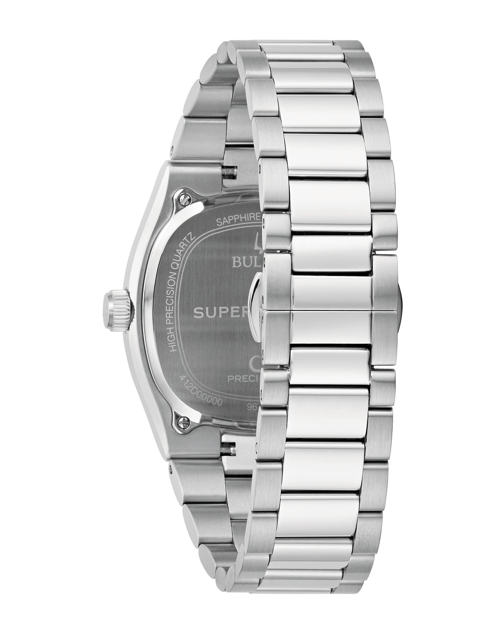 Bulova Super Seville Blue Dial Stainless Steel Watch 96B440