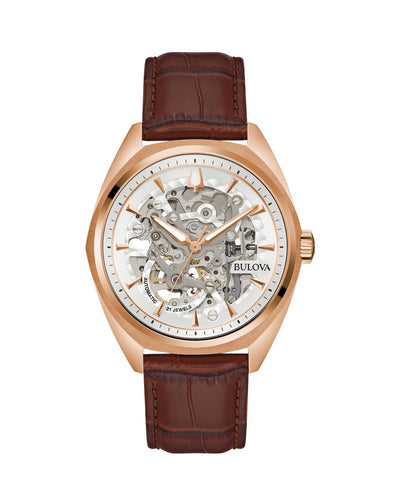 Bulova watch leather band sale