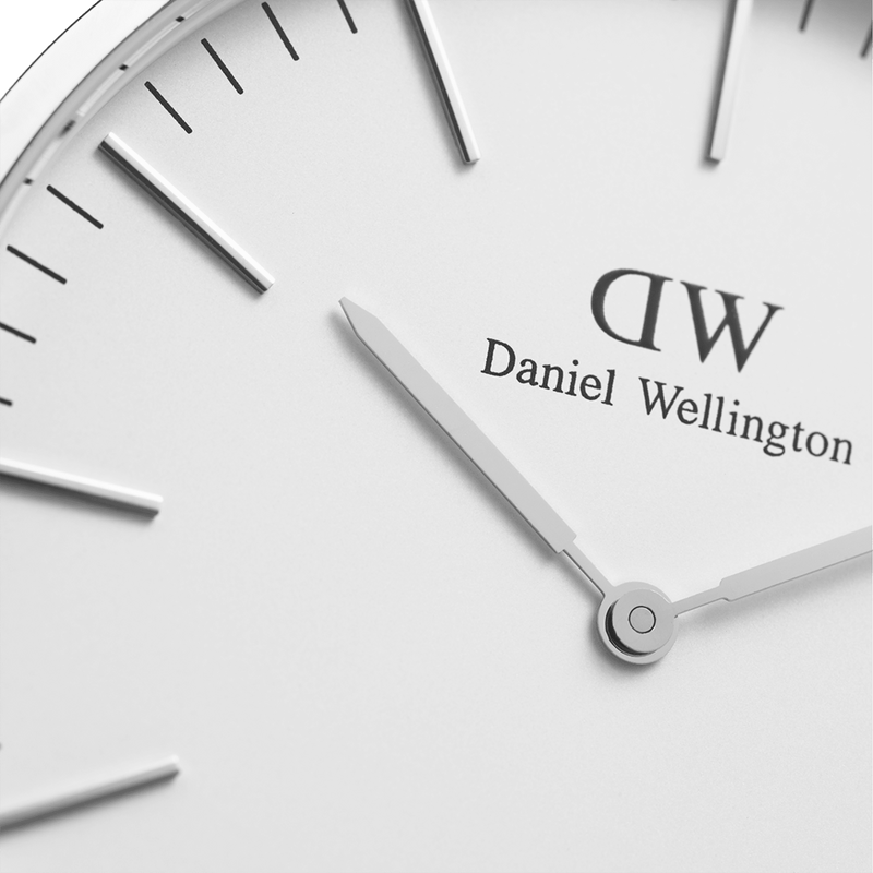 Daniel Wellington 经典 36 毫米格拉斯哥白色表盘腕表 DW00100047