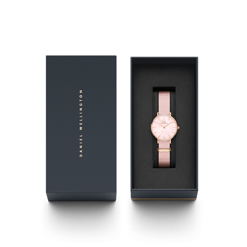 Daniel Wellington Petite 28 毫米珍珠贝母表盘腕表 DW00100512