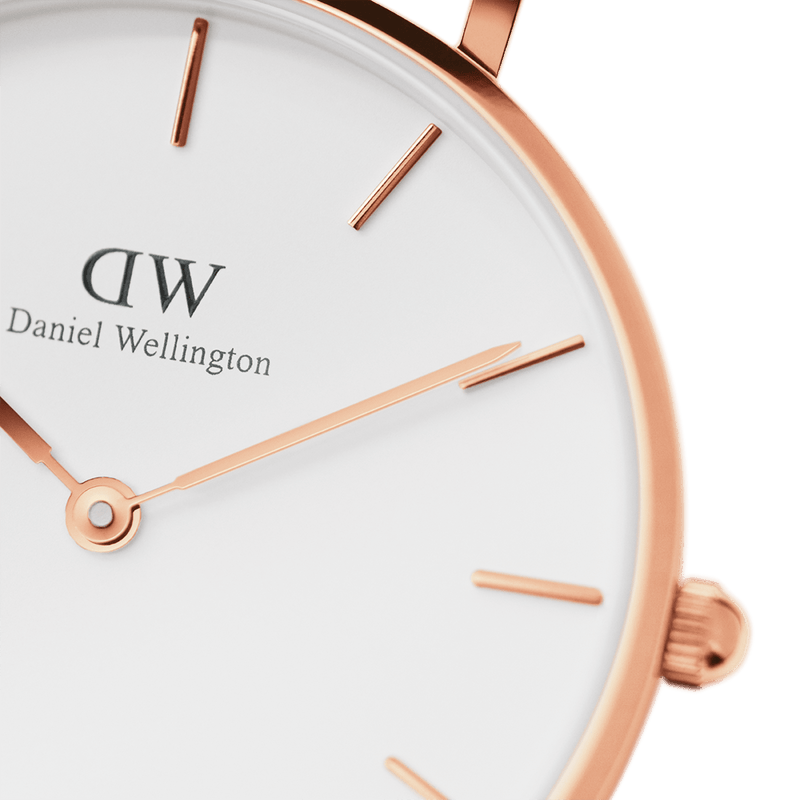 Daniel Wellington Petite Durham 32 毫米白色表盘腕表 DW00100172