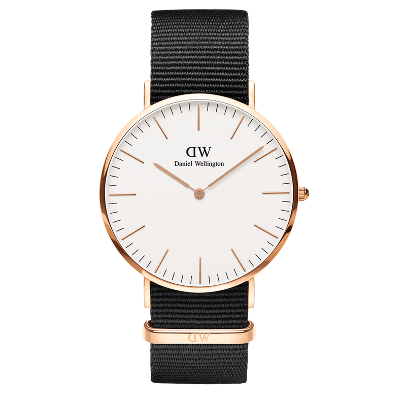 Daniel Wellington 经典 40 毫米康沃尔白色表盘腕表 DW00100257